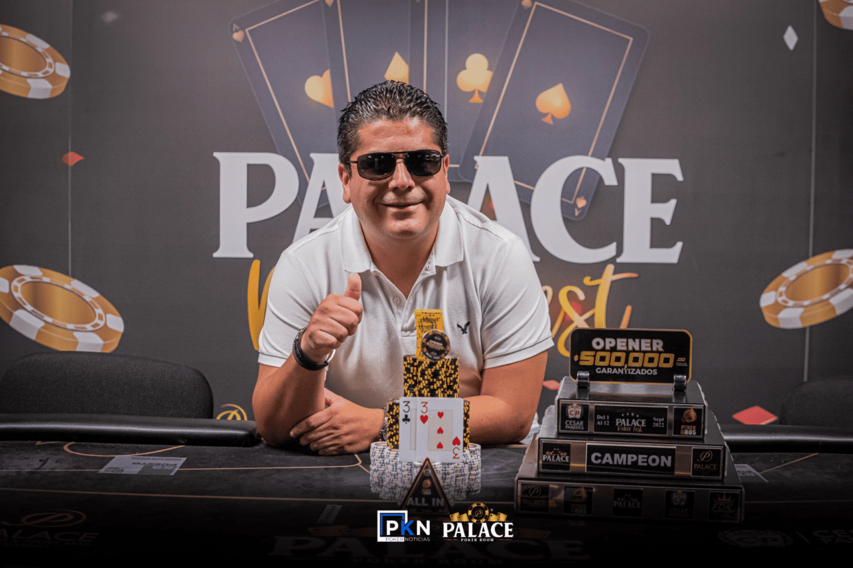 López se adueñó del primer trofeo en el Palace Poker Fest