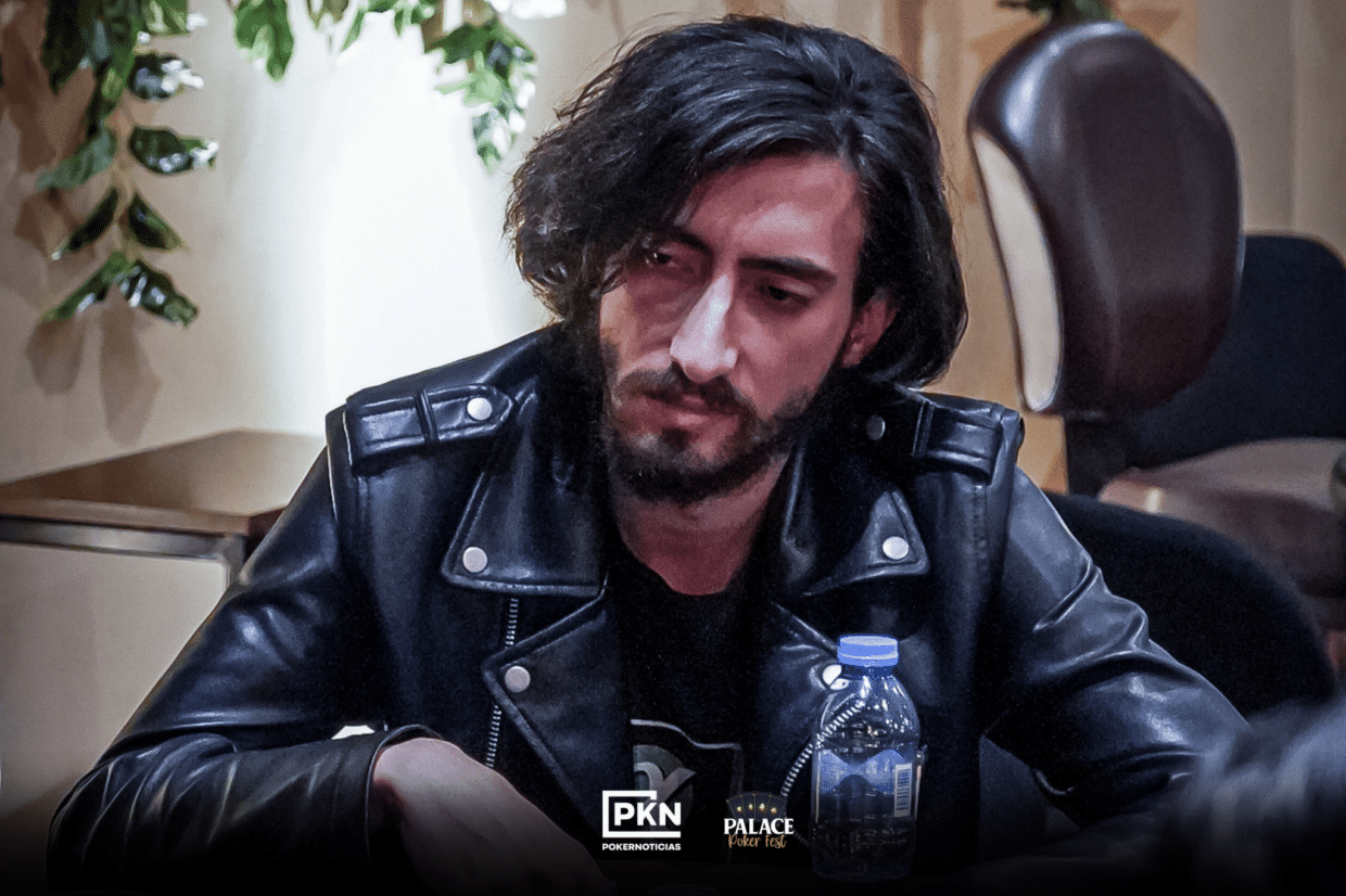 Sebastián Reynoso fue el chipleader del vuelo 1A del Opener en la Palace Poker Fest 2023