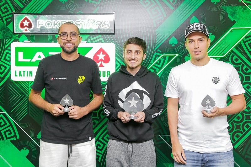 Salazar resistió frente a los brasileños Aziz y Moraes en el podio del High Roller PKO del LAPT