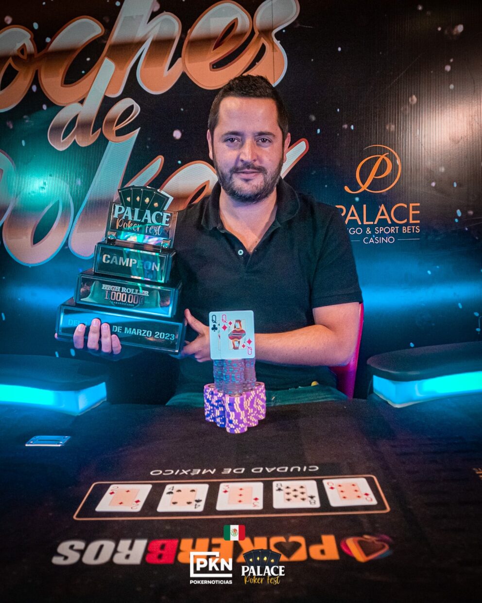 Nadal se quedó con el título del High Roller en la Palace Poker Fest y MXN$397.700