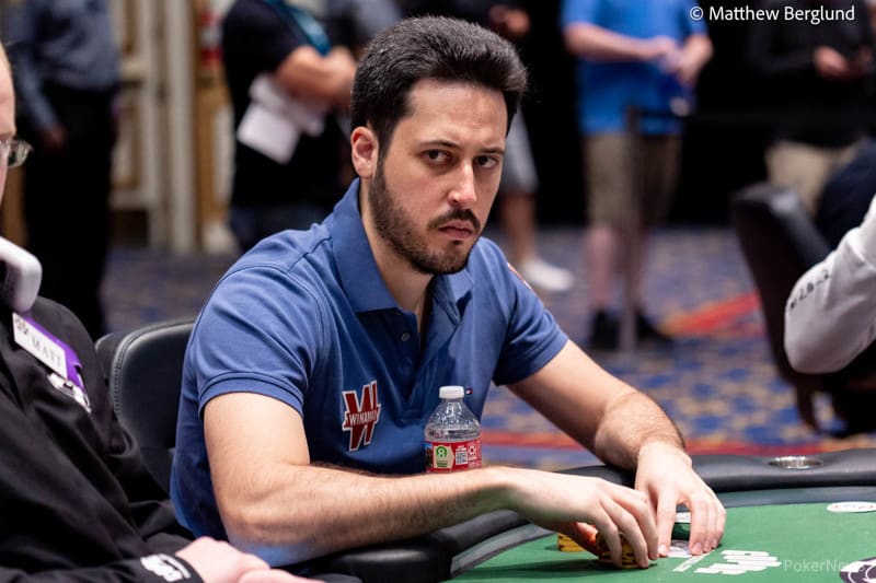 Mateos lideró el US$100.000 High Roller de las WSOP en su jornada inicial