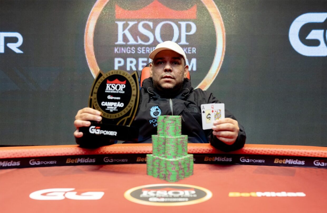 Azevedo hizo respetar la casa y levantó el trofeo de campeón del Warm Up en las KSOP GGPoker Premium